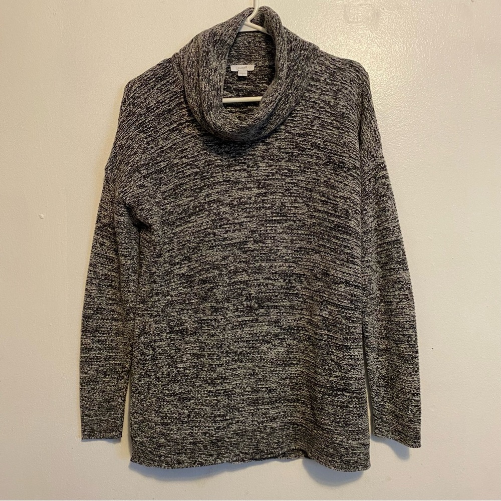 Pure jill Size Small‎ Gray Cowl Neck Sweater with Relaxed Fit